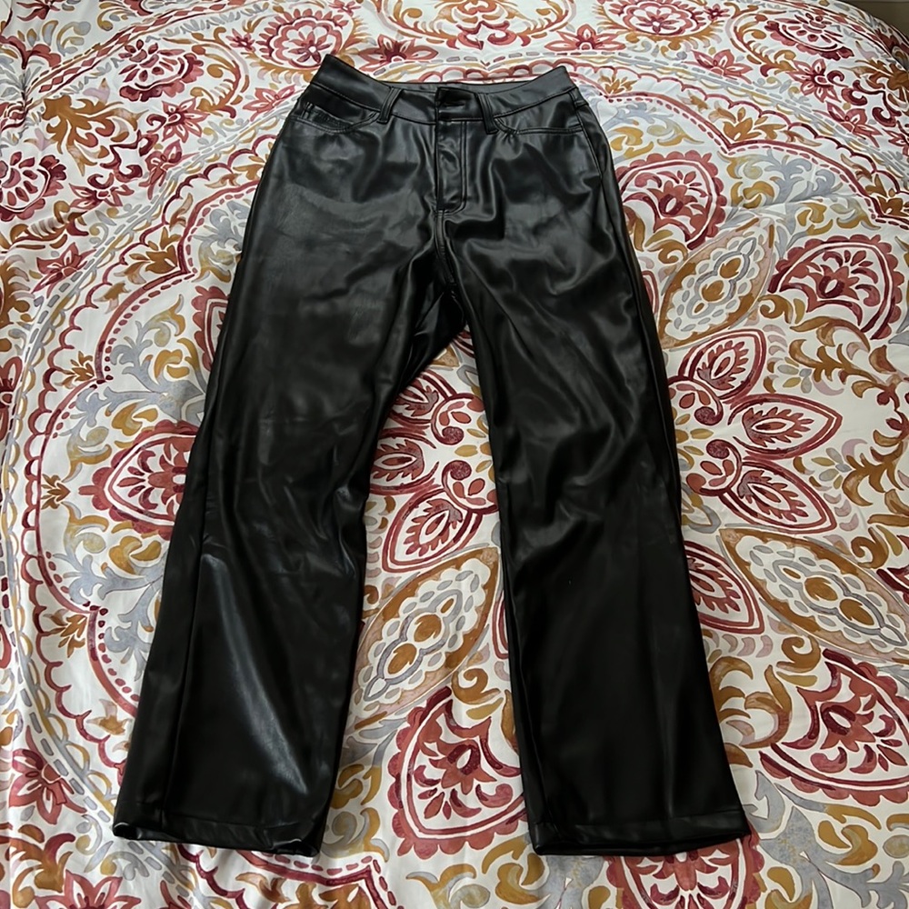 Pleather pants